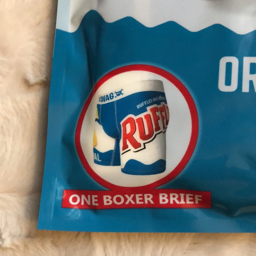 RUFFLES Chips Men’s Novelty Fun Boxer Briefs